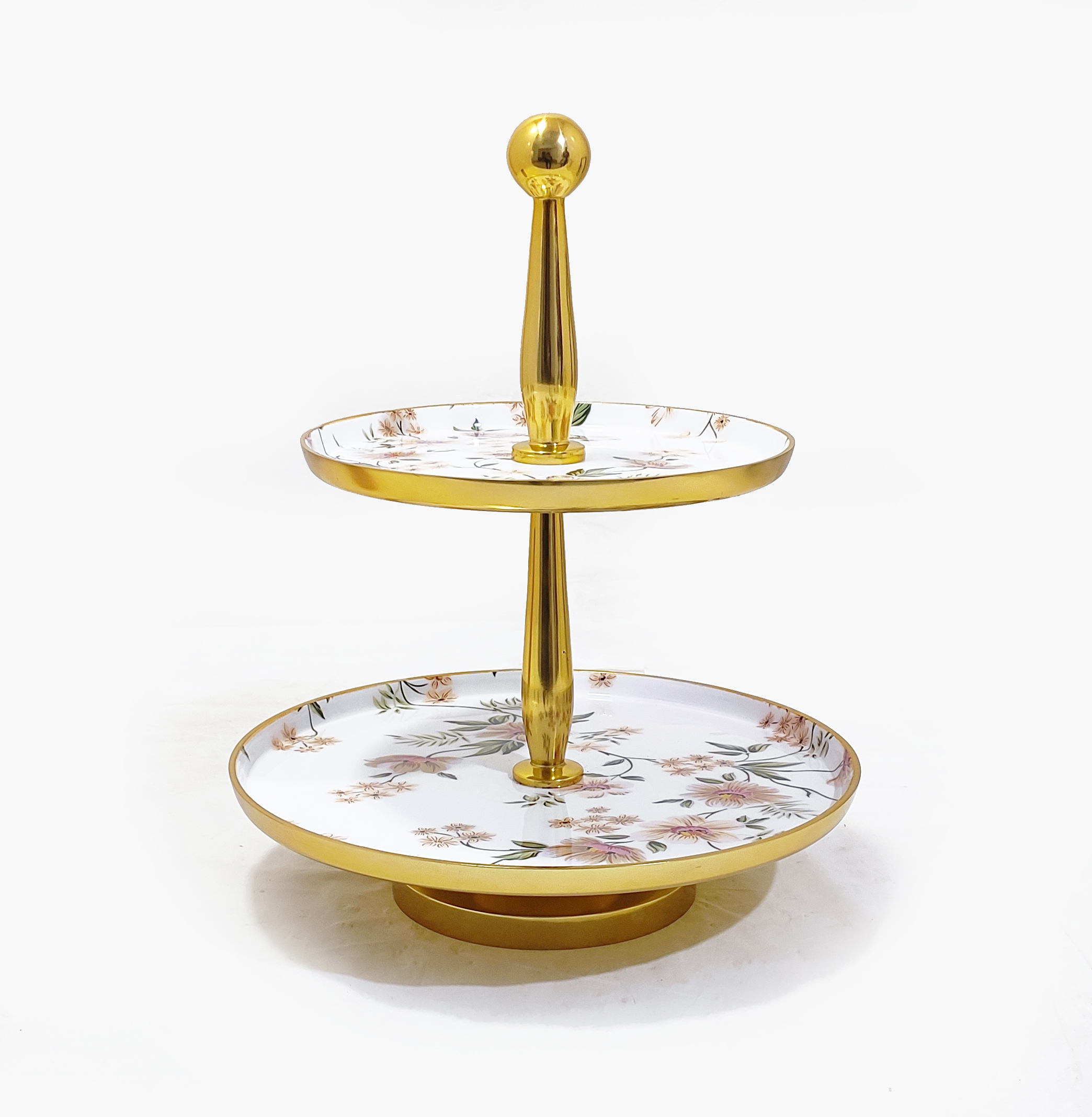 Floral Decal Serve ware