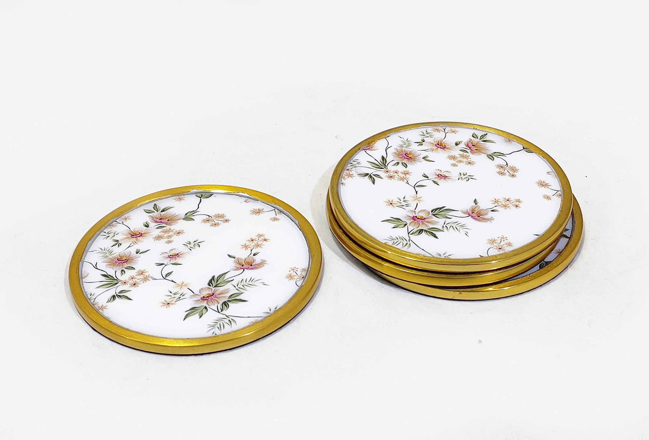 Floral Decal Serve ware