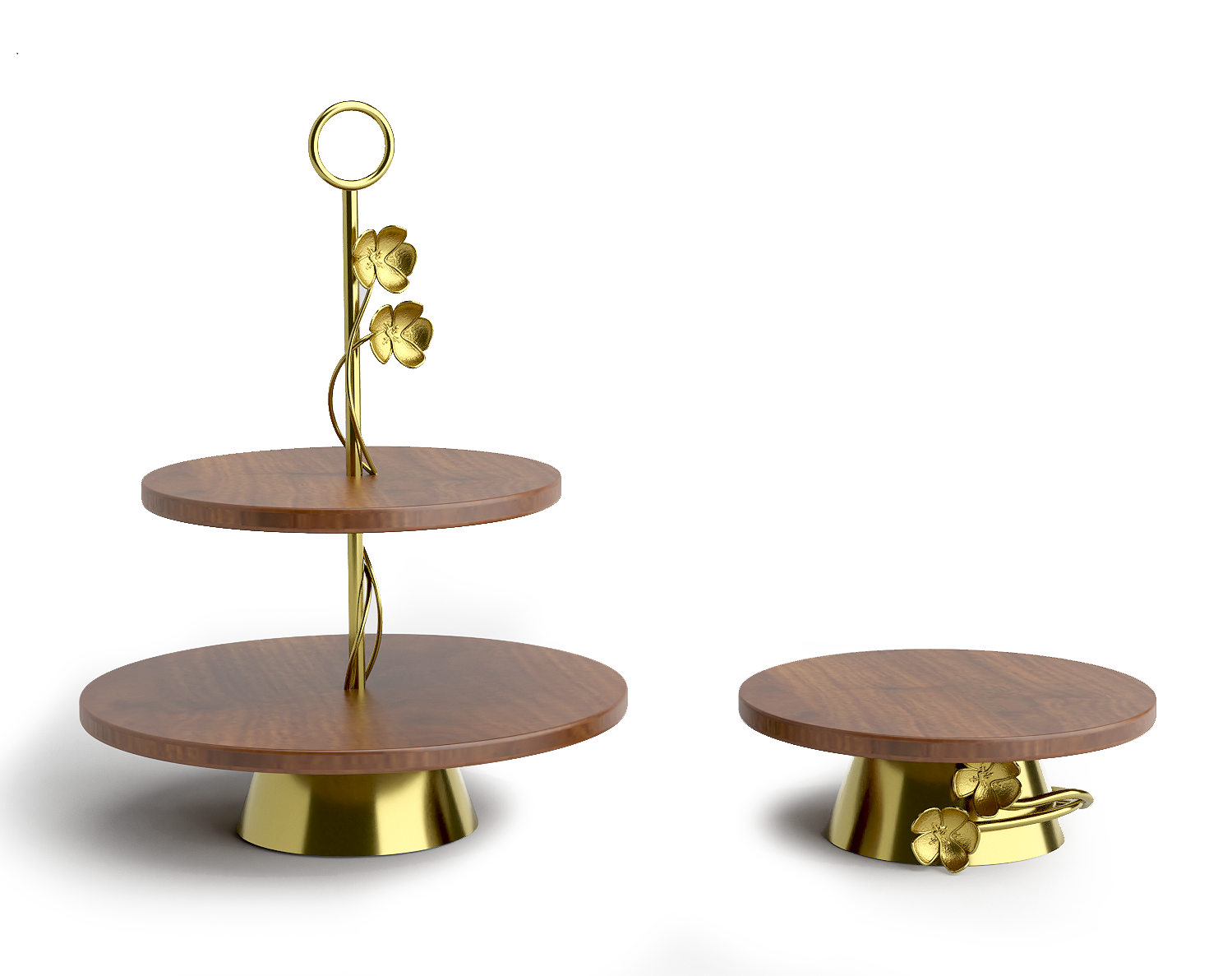 Orchid Wooden Serveware