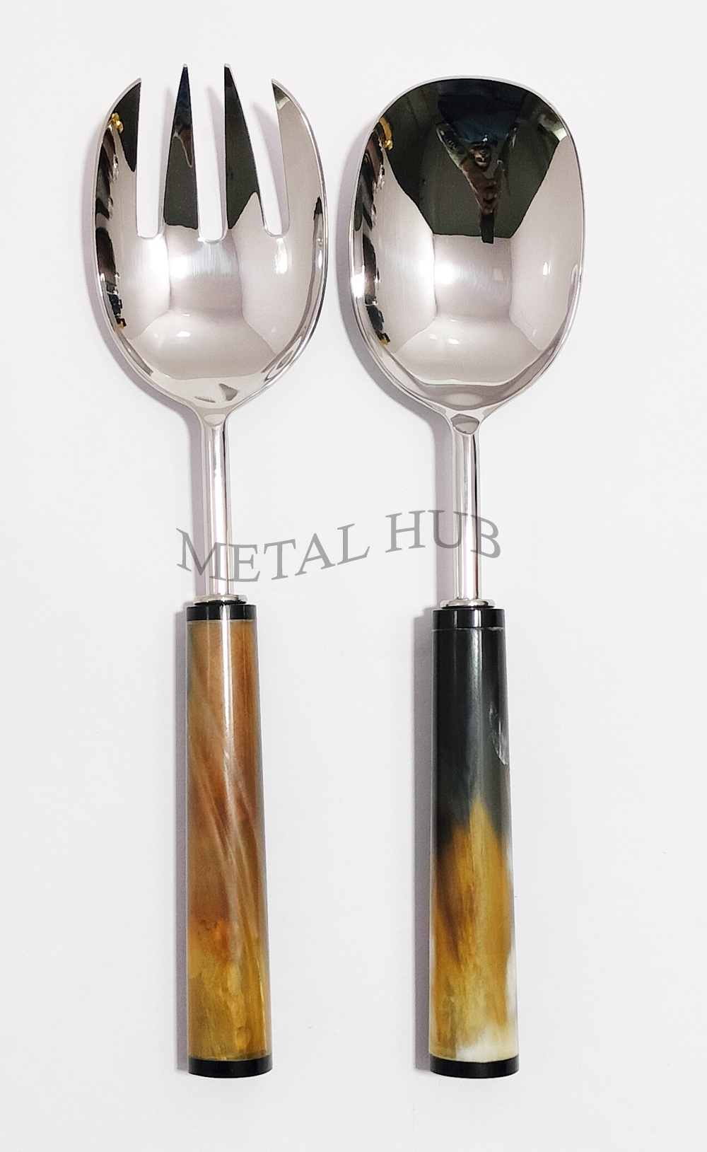 Horn Salad Server Set