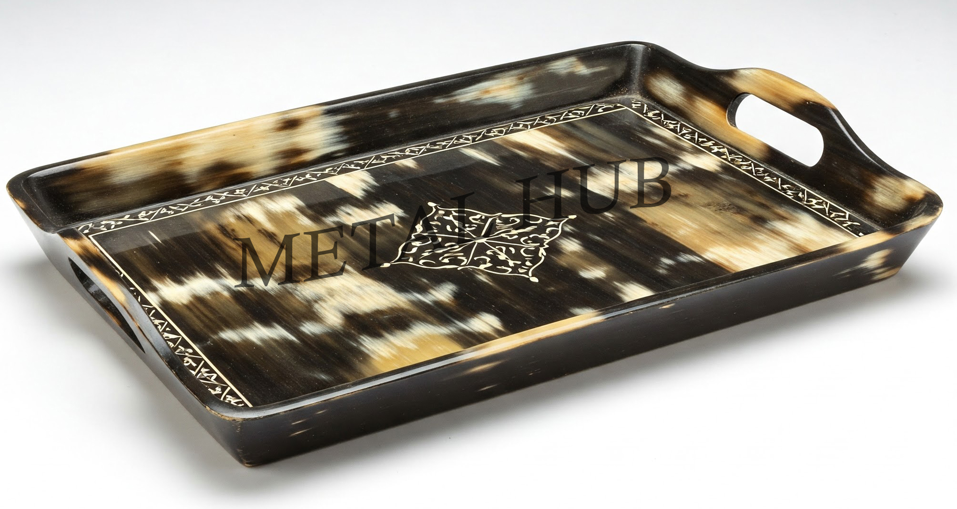 Horn Serving Square Tray